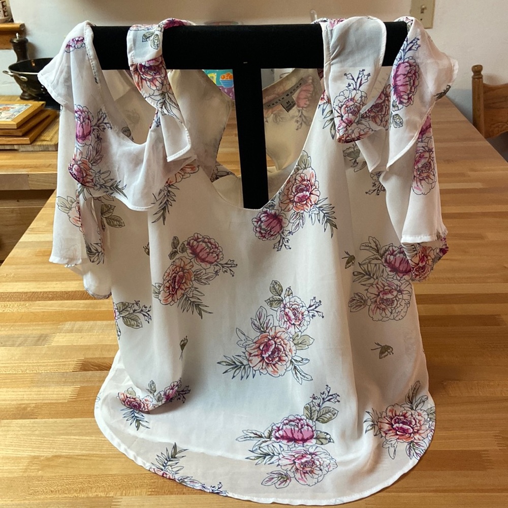 Haute Monde cold shoulder blouse